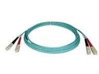 Tripp Lite 5M 10Gb Duplex Multimode 50/125 OM3 LSZH Fiber Optic Patch Cable SC/SC Aqua 16' 16ft 5 Meter