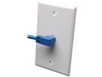 Eaton Tripp Lite Series Left-Angle Cat6 Gigabit Molded UTP Ethernet Cable (RJ45 Left-Angle M to RJ45 M), Blue, 3 ft. (0.91 m)