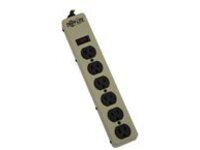 Tripp Lite Waber Power Strip Metal 5-15R 6 Outlet 5-15P 6' Cord