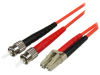 StarTech.com 1m Fiber Optic Cable - Multimode Duplex 50/125 - LSZH - LC/ST - OM2 - LC to ST Fiber Patch Cable - patch c…