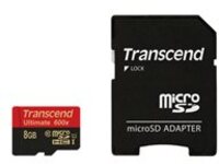 Transcend Ultimate - Flash memory card (microSDHC to SD adapter included)