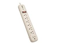Tripp Lite Surge Protector Power Strip TL P74 R 120V Rt Angle 7 Outlet 4&#x27; Cord