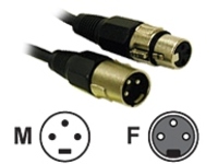 C2G Pro-Audio 1.5ft Pro-Audio XLR Male to XLR Female Cable