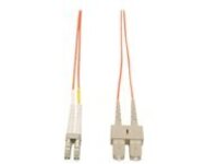 Tripp Lite 1M Duplex Multimode 50/125 Fiber Optic Patch Cable LC/SC 3&#x27; 3ft 1 Meter