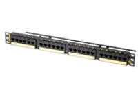 24PORT PNL C6A/110 FLAT WHT