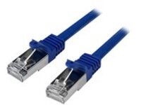 StarTech.com 3m CAT6 Ethernet Cable, 10 Gigabit Shielded Snagless RJ45 100W PoE Patch Cord, CAT 6 10GbE SFTP Network Cable w/Strain Relief, Blue, Fluke Tested/Wiring is UL Certified/TIA