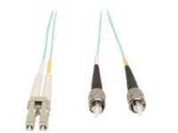 Tripp Lite 5M 10Gb Duplex Multimode 50/125 OM3 LSZH Fiber Optic Patch Cable LC/ST Aqua 16' 16ft 5 Meter