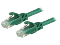 StarTech.com 15m CAT6 Ethernet Cable, 10 Gigabit Snagless RJ45 650MHz 100W PoE Patch Cord, CAT 6 10GbE UTP Network Cable w/Strain Relief, Green, Fluke Tested/Wiring is UL Certified/TIA