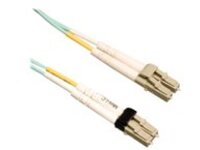 Tripp Lite 1M 10Gb Duplex Multimode 50/125 OM3 LSZH Fiber Optic Patch Cable LC/LC Aqua 3&#x27; 3ft 1 Meter