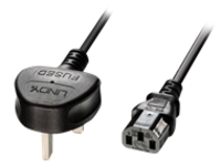 2M MAINS POWER CBL UK 3 PIN PLUG TO IEC C13