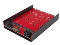 StarTech.com 4-Drive M.2 SSD (NGFF) to SATA Hard Drive Adapter for 3.5" Drive Bay