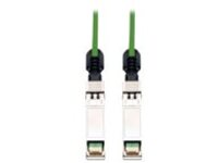 Eaton Tripp Lite Series SFP+ 10Gbase-CU Passive Twinax Copper Cable, SFP-H10GB-CU3M Compatible, Green, 3M (9.84 ft.)
