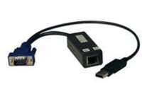 Tripp Lite USB Single Server Interface Unit Virtual Media KVM Switch HD15 USB RJ45 TAA