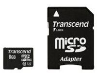 Transcend Premium - Flash memory card (microSDHC to SD adapter included)