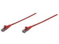 Intellinet Network Patch Cable, Cat6, 3m, Red, CCA, U/UTP, PVC, RJ45, Gold Plated Contacts, Snagless, Booted, Lifetime Warranty, Polybag