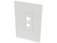 Tripp Lite Single-Gang 2-Port Wall Plate Keystone Cat5/Cat6 USB HDMI Dport RCA