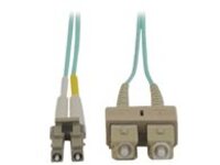 Tripp Lite 5M 10Gb Duplex Multimode 50/125 OM3 LSZH Fiber Optic Patch Cable LC/SC Aqua 16' 16ft 5 Meter