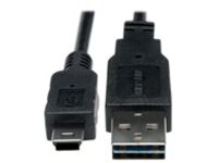 Tripp Lite 6in USB 2.0 High Speed Cable Reversible A to 5Pin Mini B M/M 6" - USB cable - 15 cm