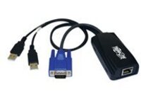 Tripp Lite USB (2) Server Interface Unit Virtual Media KVM Switch HD15 USB RJ45