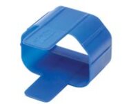 Tripp Lite PDU Plug Lock Connector C14 Power Cord to C13 Outlet Blue 100pk