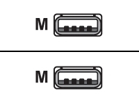 M-CAB - USB cable - 4 PIN USB Type A (M)