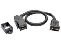 Tripp Lite 1ft HDMI Coupler Keystone Panel Mount Angled F/F Black 1&#x27;