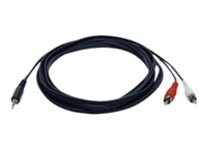 Tripp Lite 6ft Mini Stereo to 2 RCA Audio Y Splitter Adapter Cable 3.5mm M/M 6'