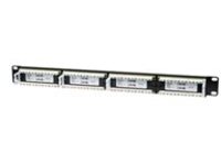 Intellinet Patch Panel, Cat6, UTP, 24-Port, 1U, Black