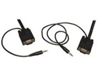 Tripp Lite 15ft SVGA / VGA Coax Monitor Cable with Audio and RGB High Resolution HD15 3.5mm M/M 15'
