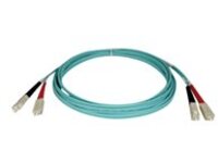 Tripp Lite 10M 10Gb Duplex Multimode 50/125 OM3 LSZH Fiber Optic Patch Cable SC/SC Aqua 33' 33ft 10 Meter