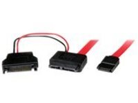StarTech.com 0.5m Slimline SATA Female to SATA with SATA Power Cable Adapter (SLSATAF50CMS)
