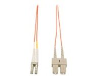 Tripp Lite 15M Duplex Multimode 62.5/125 Fiber Optic Patch Cable LC/SC 50&#x27; 50ft 15 Meter
