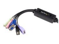 StarTech.com 2 Port USB VGA Cable KVM Switch with Audio