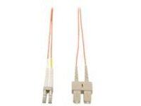 Tripp Lite 5M Duplex Multimode 62.5/125 Fiber Optic Patch Cable LC/SC 16' 16ft 5 Meter