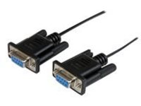 StarTech.com 1m Black DB9 RS232 Serial Null Modem Cable F/F