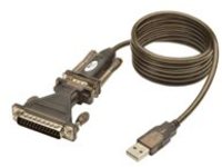 Tripp Lite 5ft USB to Serial Adapter Cable USB-A to DB25 RS-232 M/M 5&#x27;