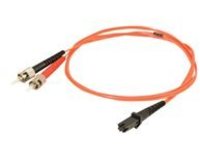 C2G 4m MTRJ-ST 62.5/125 OM1 Duplex Multimode PVC Fiber Optic Cable - Orange - patch cable - 4 m - orange