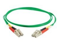 C2G 2m LC-LC 62.5/125 OM1 Duplex Multimode PVC Fiber Optic Cable - Green - patch cable - 2 m - green