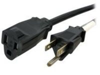 StarTech.com 25ft (7.6m) Power Extension Cord, NEMA 5-15R to NEMA 5-15P Black Extension Cord, 13A 125V, 16AWG, Outlet Extension Power Cable, NEMA 5-15R to NEMA 5-15P AC Computer Power Cord