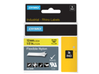 DYMO RHINO 1/2IN X 11.5FT, YELLOW FLEXIBLE NYLON LABELS