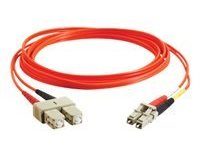 C2G 9m LC-SC 62.5/125 OM1 Duplex Multimode PVC Fiber Optic Cable - Orange - patch cable - 9 m - orange