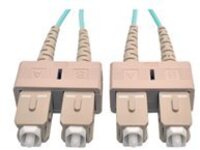 Tripp Lite 3M 10Gb Duplex Multimode 50/125 OM3 LSZH Fiber Optic Patch Cable SC/SC Aqua 10' 10ft 3 Meter
