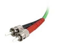 C2G 10m ST-ST 62.5/125 OM1 Duplex Multimode PVC Fiber Optic Cable - Green - patch cable - 10 m - green