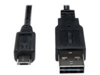 Tripp Lite 1ft USB 2.0 High Speed Cable 28/24AWG Reversible A to 5Pin Micro B M/M 1&#x27;