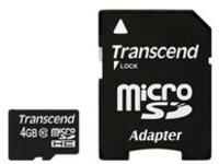 Transcend Premium - Flash memory card (microSDHC to SD adapter included)