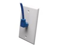 Tripp Lite 5ft Cat6 Gigabit Molded Patch Cable RJ45 Right Angle Up to Straight M/M Blue 5&#x27;