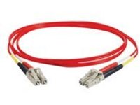 C2G 2m LC-LC 62.5/125 OM1 Duplex Multimode PVC Fiber Optic Cable - Red - patch cable - 2 m - red
