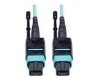 Tripp Lite 5M MTP / MPO Patch Cable 12 Fiber 40GbE Aqua OM3 Plenum 16ft 16' 5 Meter