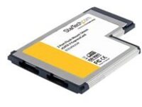 StarTech.com 2 Port Flush Mount ExpressCard 54mm eSATA II Controller Adapter Card