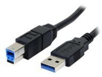 StarTech.com 6 ft / 2m Black SuperSpeed USB 3.0 Cable A to B - USB 3 A (m) to USB 3 B (m) (USB3SAB6BK) - USB cable - US…